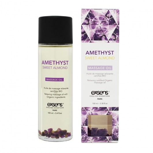 Органическое массажное масло AMETHYST SWEET ALMOND - 100 мл. - Exsens - купить с доставкой в Брянске