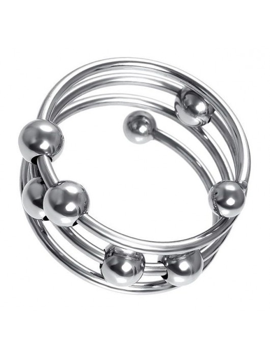 Большое металлическое кольцо под головку пениса - ToyFa - купить с доставкой в Брянске