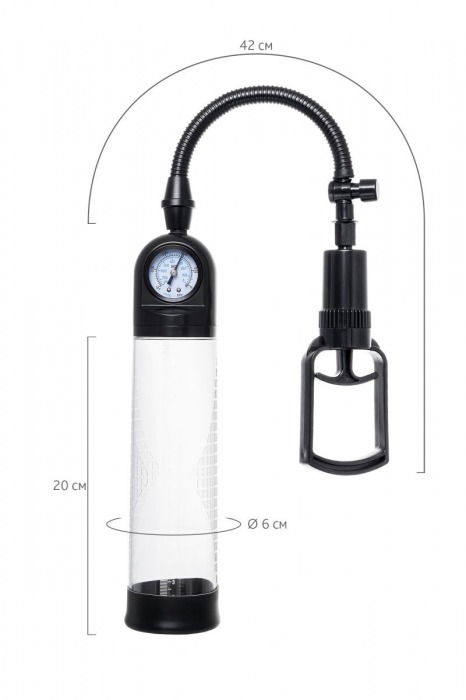 Прозрачная механическая помпа Helmer с манометром - Sexus - в Брянске купить с доставкой