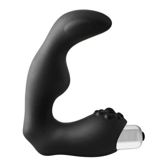 Черный вибромассажер простаты FantASStic Vibrating Prostate Massager - 11,3 см. - Dream Toys - в Брянске купить с доставкой