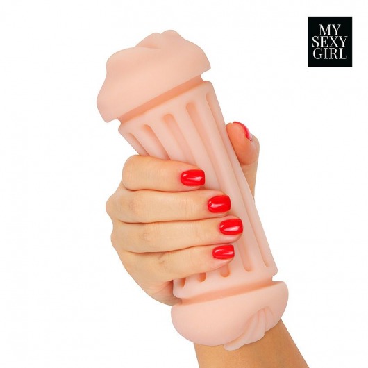 Двусторонний мастурбатор - ротик и вагина - Bior toys - в Брянске купить с доставкой