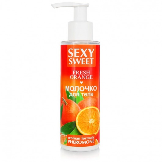 Молочко для тела с феромонами и ароматом апельсина Sexy Sweet Fresh Orange - 150 гр. -  - Магазин феромонов в Брянске