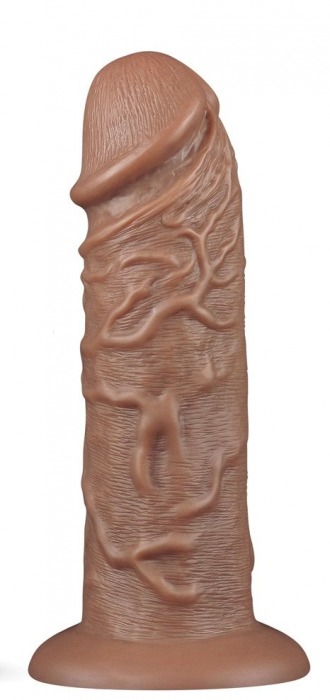 Коричневый фаллоимитатор Cubby dildo - 26,6 см. - Lovetoy в Брянске Коричневый фаллоимитатор Cubby dildo - 26,6 см. - Lovetoy