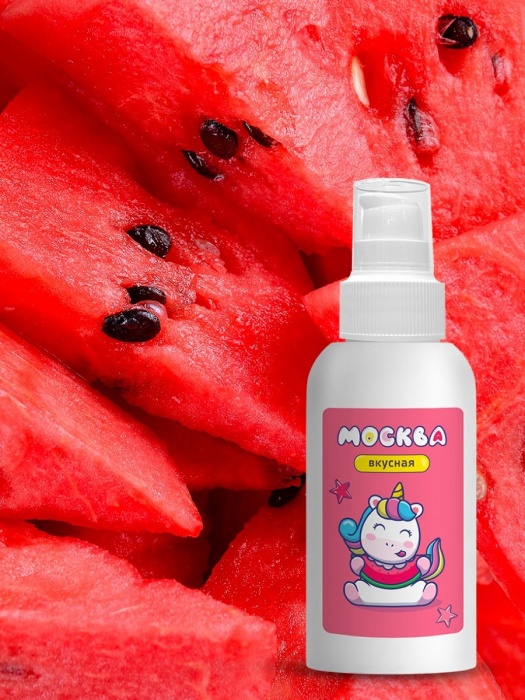 Универсальная смазка с ароматом арбуза  Москва Вкусная  - 100 мл. - Москва - купить с доставкой в Брянске