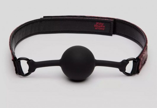 Кляп-шар на двусторонних ремешках Reversible Silicone Ball Gag - Fifty Shades of Grey - купить с доставкой в Брянске