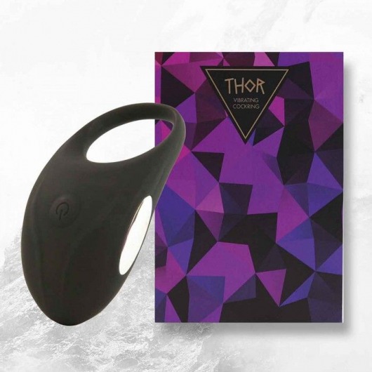 Черное эрекционное виброкольцо Thor Cockring - FeelzToys - в Брянске купить с доставкой