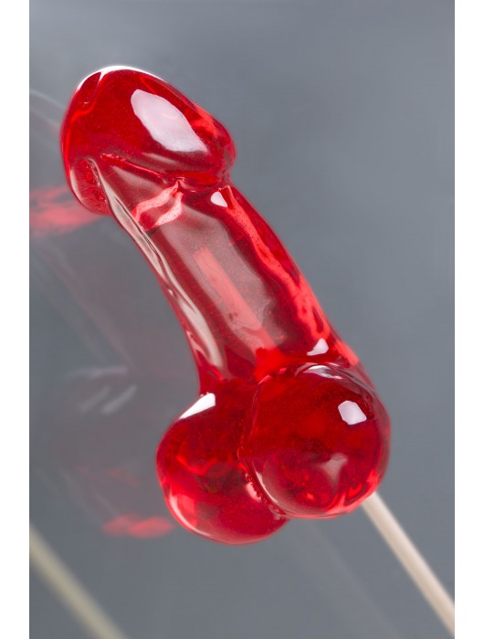 Красный леденец в форме фаллоса со вкусом виски - Sosuчki - купить с доставкой в Брянске