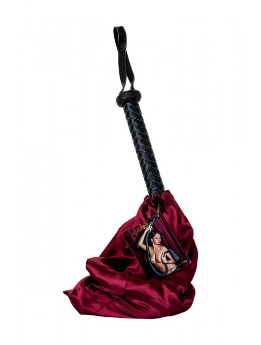 Длинный кожаный кнут с хлопушками на конце - ToyFa - купить с доставкой в Брянске