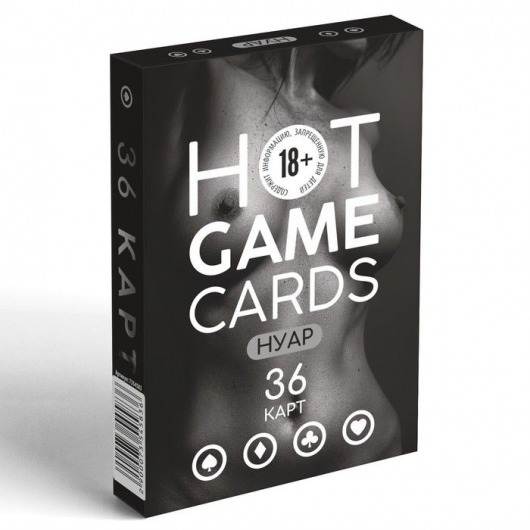 Игральные карты HOT GAME CARDS НУАР - 36 шт. - Сима-Ленд - купить с доставкой в Брянске