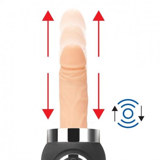 Портативная секс-машина Thrusting Compact Sex Machine c 2 насадками - Lux Fetish - купить с доставкой в Брянске