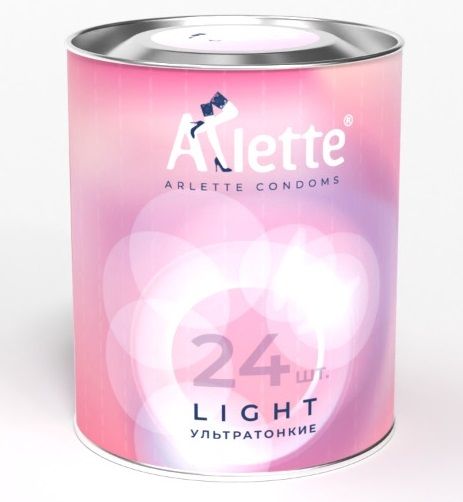 Ультратонкие презервативы Arlette Light - 24 шт. - Arlette - купить с доставкой в Брянске