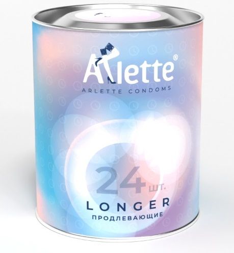 Презервативы Arlette Longer с продлевающим эффектом - 24 шт. - Arlette - купить с доставкой в Брянске