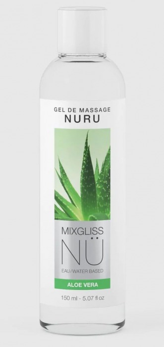 Массажный гель на водной основе Mixgliss NU Aloe Vera - 150 мл. - Strap-on-me - купить с доставкой в Брянске