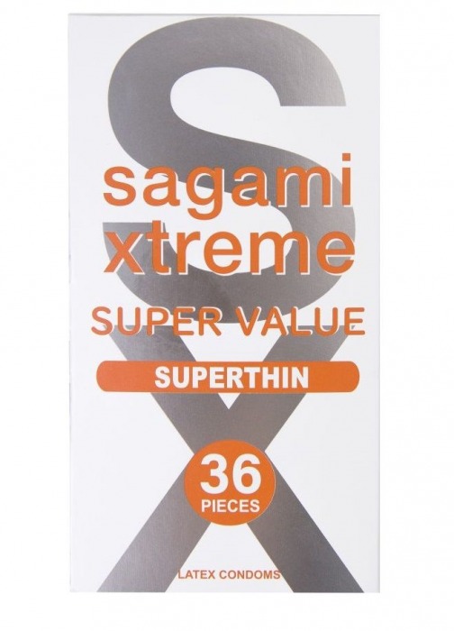 Ультратонкие презервативы Sagami Xtreme Superthin - 36 шт. - Sagami - купить с доставкой в Брянске