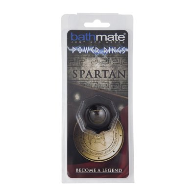Чёрное эрекционное кольцо Spartan - Bathmate - в Брянске купить с доставкой