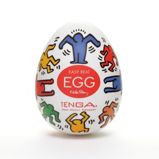 Мастурбатор-яйцо Keith Haring EGG DANCE - Tenga - в Брянске купить с доставкой