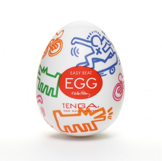 Мастурбатор-яйцо Keith Haring EGG STREET - Tenga - в Брянске купить с доставкой