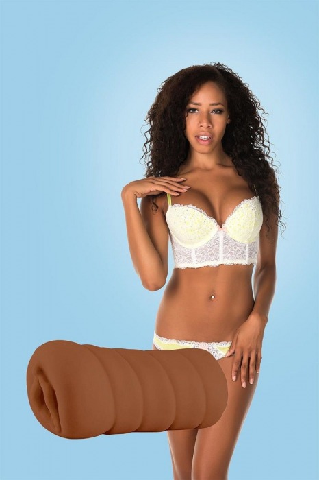 Коричневый мастурбатор-вагина BRIANNA - Dream Toys - в Брянске купить с доставкой
