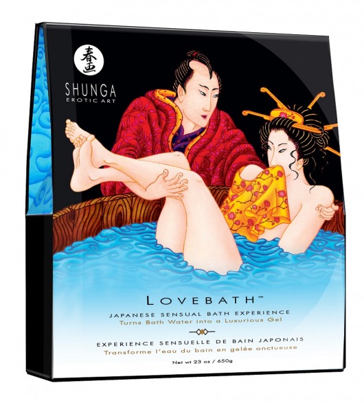 Соль для ванны Lovebath Ocean temptation, превращающая воду в гель - 650 гр. - Shunga - купить с доставкой в Брянске