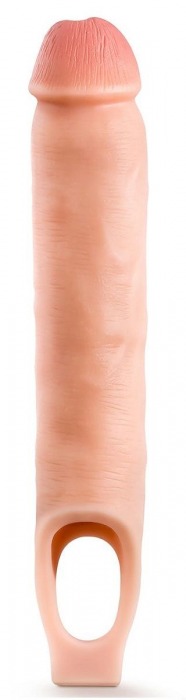 Телесная насадка-удлинитель 11.5 Inch Silicone Cock Sheath Penis Extender - 29,2 см. - Blush Novelties - в Брянске купить с доставкой