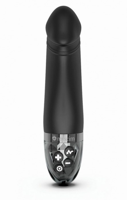 Черный вибратор с электростимуляцией Real Deal Neal - 16,5 см. - MyStim - купить с доставкой в Брянске