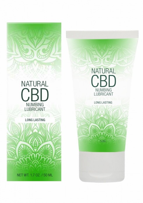 Лубрикант с пролонгирующим эффектом Natural CBD Numbing Lubricant - 50 мл. - Shots Media BV - купить с доставкой в Брянске