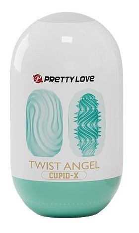 Бирюзовый мастурбатор-яйцо Twist Angel - Baile - в Брянске купить с доставкой