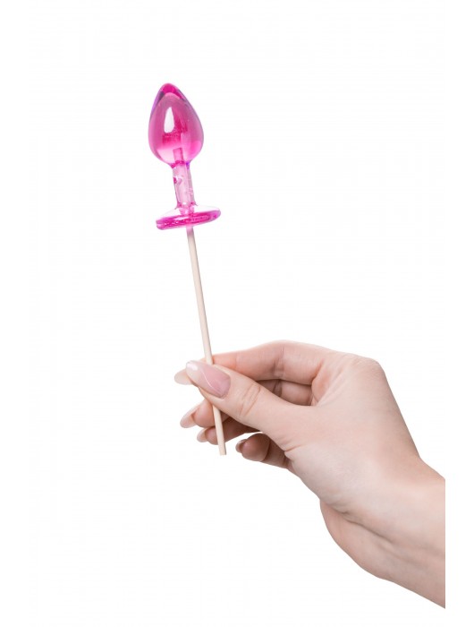 Розовый леденец  в форме анальной втулки со вкусом айриш крим - 29 гр. - Sosuчki - купить с доставкой в Брянске