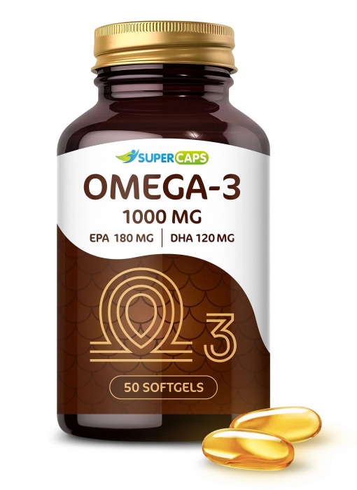 Пищевая добавка SuperCaps OMEGA-3 - 50 капсул (1000 мг) - SuperCaps - купить с доставкой в Брянске