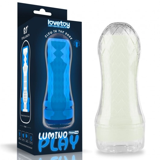 Светящийся в темноте мастурбатор Lumino Play Masturbator Pocketed - Lovetoy - в Брянске купить с доставкой