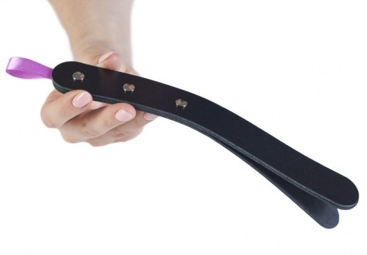 Черный мини-пэддл из трех слоев кожи - Лунный свет - купить с доставкой в Брянске