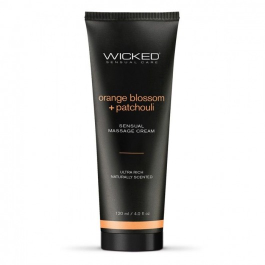 Массажный легкий крем WICKED Orange Blossom plus Patchouli - 120 мл. - Wicked - купить с доставкой в Брянске