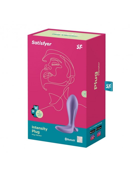 Фиолетовый анальный вибростимулятор Intensity Plug - Satisfyer - в Брянске купить с доставкой