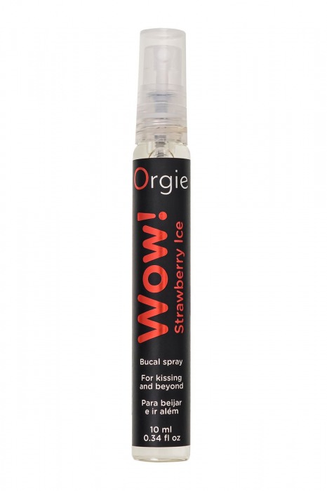 Оральный спрей ORGIE Wow! Strawberry Ice Blowjob Spray с охлаждающим и возбуждающим эффектом - 10 мл. - ORGIE - купить с доставкой в Брянске