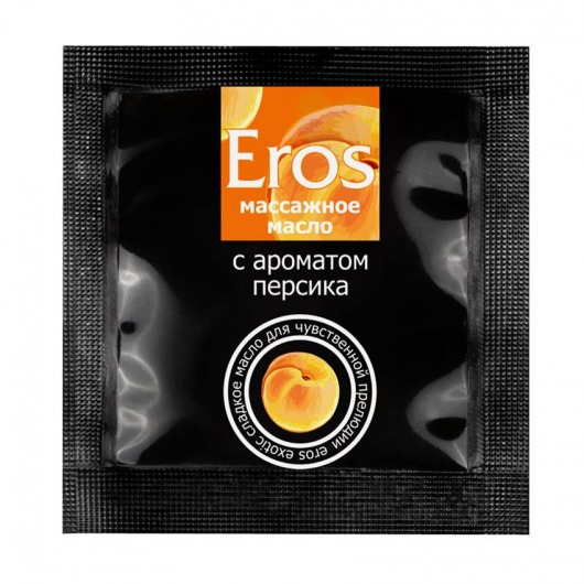 Саше массажного масла Eros exotic с ароматом персика - 4 гр. - Биоритм - купить с доставкой в Брянске