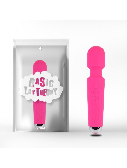 Розовый жезловый вибратор Wacko Touch Massager - 20,3 см. - Chisa