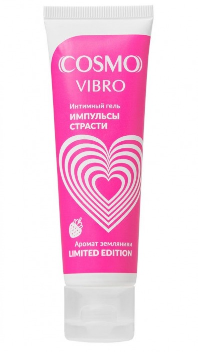 Возбуждающий гель на водно-силиконовой основе Cosmo Vibro с ароматом земляники - 50 гр. - Биоритм - купить с доставкой в Брянске