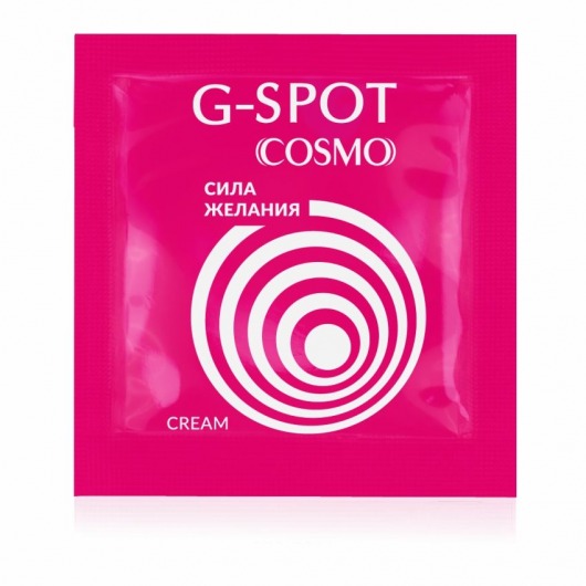 Стимулирующий интимный крем для женщин Cosmo G-spot - 2 гр. - Биоритм - купить с доставкой в Брянске