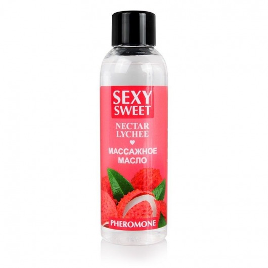 Массажное масло Sexy Sweet Nectar Lychee с феромонами и ароматом личи - 75 мл. - Биоритм - купить с доставкой в Брянске