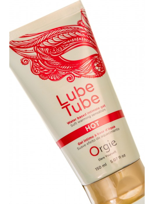 Интимный гель на водной основе Lube Tube Hot с разогревающим эффектом - 150 мл. - ORGIE - купить с доставкой в Брянске