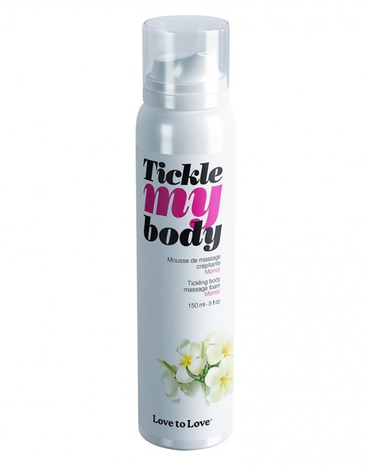 Массажная хрустящая пенка Tickle My Body Monoi с ароматом моной - 150 мл. - Love to Love - купить с доставкой в Брянске