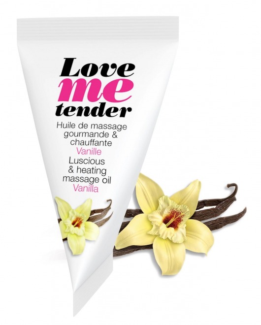 Съедобное согревающее массажное масло Love Me Tender Vanilla с ароматом ванили - 10 мл. - Love to Love - купить с доставкой в Брянске