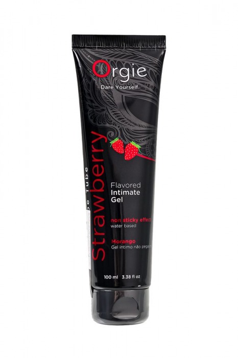 Интимный гель на водной основе Lube Tube Strawberry с клубничным вкусом - 100 мл. - ORGIE - купить с доставкой в Брянске