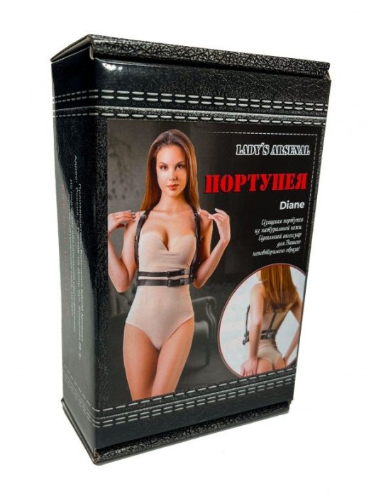 Изящная портупея из натуральной кожи Diane - БДСМ Арсенал - купить с доставкой в Брянске