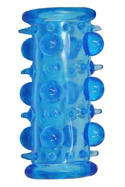 Голубая насадка с шипами и шишечками LUST CLUSTER - Dream Toys - в Брянске купить с доставкой
