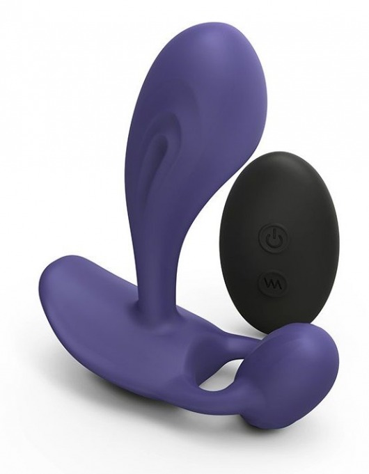 Темно-синий вибромассажер Witty P G Vibrator with Remote Control - Love to Love - в Брянске купить с доставкой