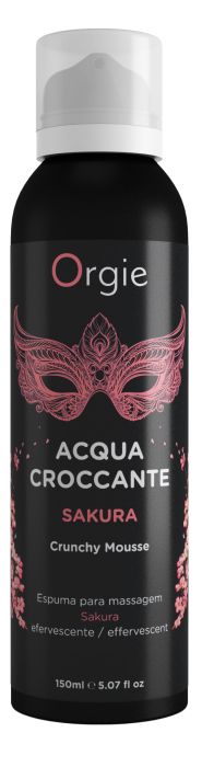 Хрустящая пенка для массажа Orgie Acqua Croccante Sakura с ароматом сакуры - 150 мл. - ORGIE - купить с доставкой в Брянске