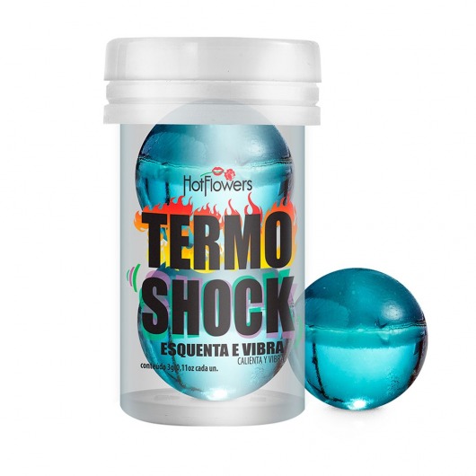 Интимный гель Termo Shock Hot Ball с разогревающе-покалывающим эффектом (2 шарика по 3 гр.) - HotFlowers - купить с доставкой в Брянске