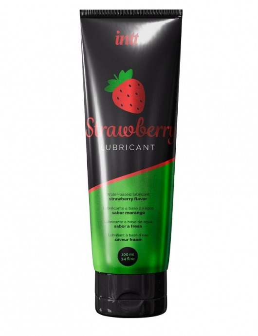 Смазка на водной основе с ароматом клубники Strawberry Lubricant - 100 мл. - INTT - купить с доставкой в Брянске