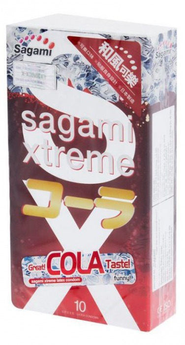 Ароматизированные презервативы Sagami Xtreme COLA - 10 шт. - Sagami - купить с доставкой в Брянске